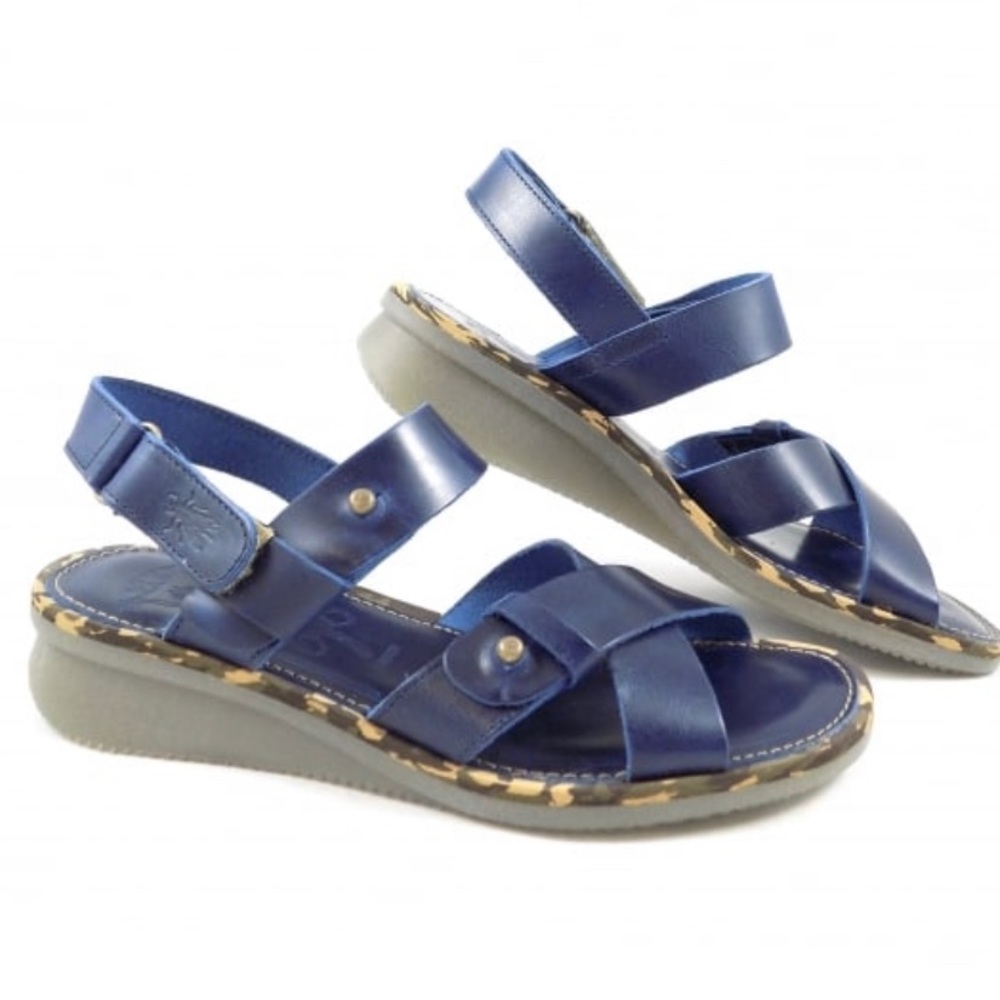 Fly London Crib Low Wedge Sandal